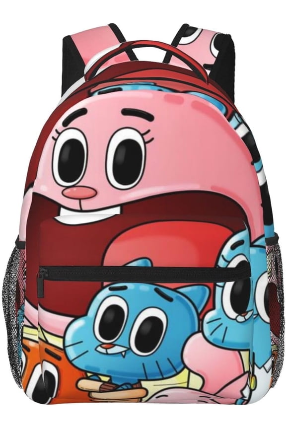 The Amazing Anime World Of Gumball Backpack Anais Backpack Cartoon Travel Laptop Backpack Cartoon Anime Fans Gift Style-35
