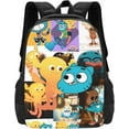 thumbnail image 1 of The Amazing Anime World Of Gumball Backpack Cartoon Anime Backpack Cute Backpack Casual Travel Backpack Cartoon Anime Fans Gift, 1 of 6