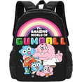 thumbnail image 1 of The Amazing Anime World of Gumball Backpack Large Capacity Leisure Travel Backpack Book Bag Outgoing Daypack 12.5x5.5x16.5 inch, 1 of 9