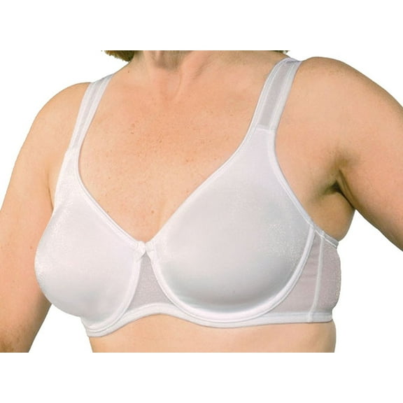 The Amazing Classique 768 Post Mastectomy Underwire Fashion Seamless Bra 34B White