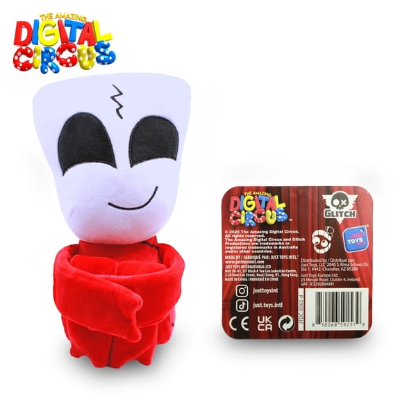 Just Toys LLC The Amazing Digital Circus 10 Gangle Plush Toy, Officially Licensed, Ultra-Soft & Collectible Stuffed Animal (Pomni, Jax, Gangle, Gummigoo)