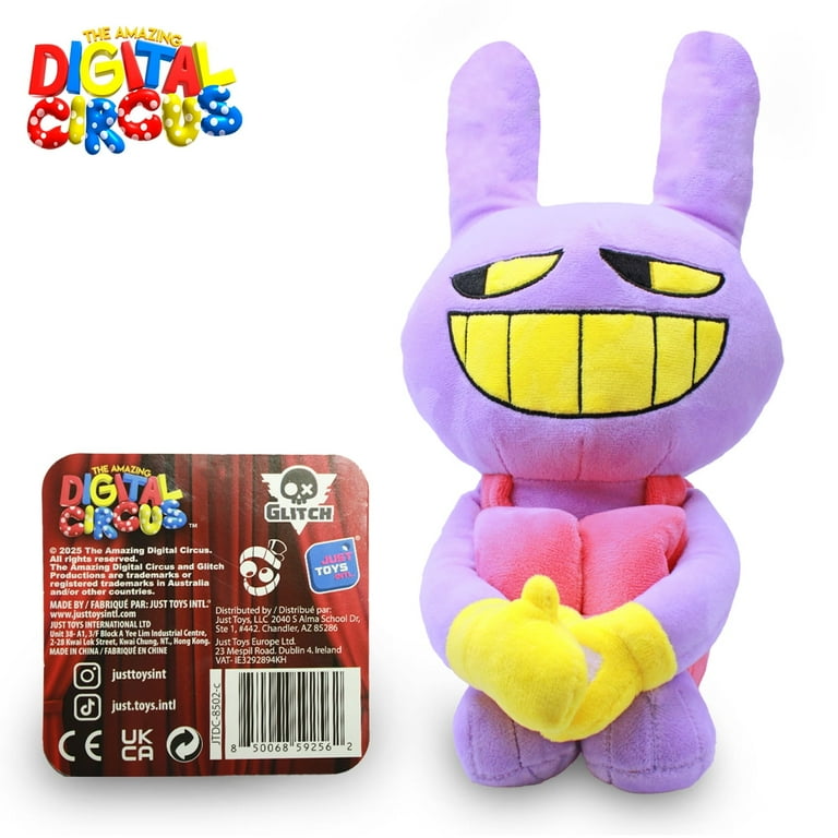 Just Toys LLC The Amazing Digital Circus – 10″ Jax Plush Toy