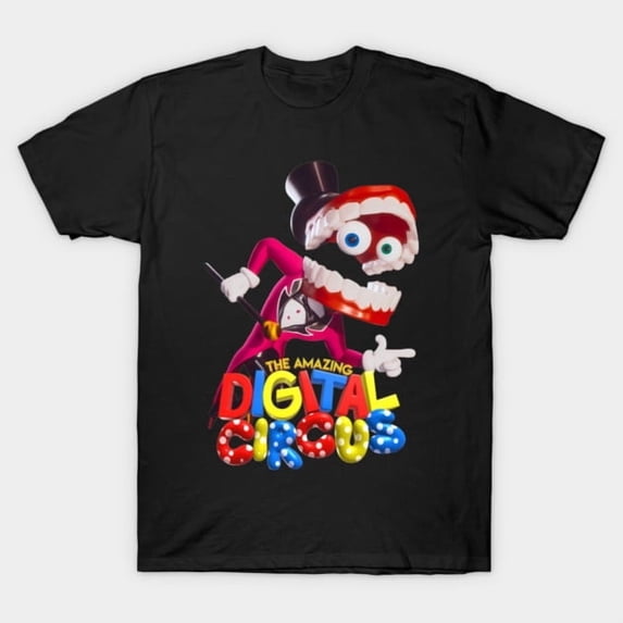 The Amazing Digital Circus Caine Ringmaster Fan Apparel Unisex T-Shirt, up to size 3XL.