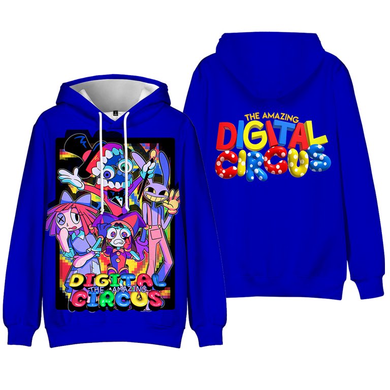 The Amazing Digital Circus Cartoon Hoodie Long Sleeve Streetwear Women Men 3D Clothes