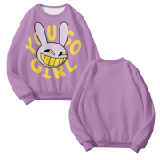 LYWQZHG The Amazing Digital Circus JAX “ICONIC QUOTE” round neck Sweatshirt Merch pop graphics Unisex Trendy Casual Streetwear