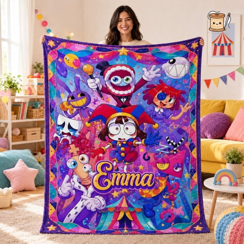 The Amazing Digital Circus Personalized TADC Characters Flannel Fleece ...