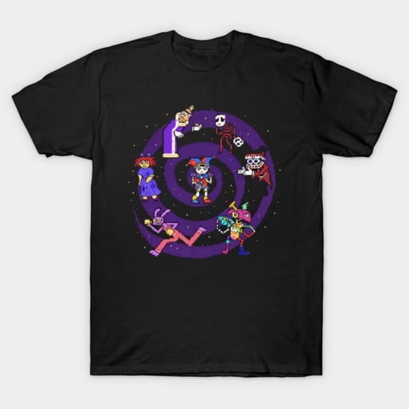 The Amazing Digital Circus Pixel Art Retro Gamer Graphic Unisex T-Shirt, up to size 5XL