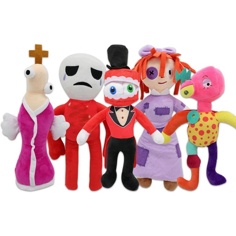  MAJZZQ Digital Circus Plush,The Amazing Pomni and Jax Plushies  Toy，Soft Stuffed Figure Doll for Game Fans Gift,Soft Stuffed Animal Figure  Doll for Adult and Kids (Jax-Sitting) : Toys & Games