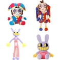 Pomni&Jax 4 Pcs Plushie Toy Set, HighQuality Stuffed Dolls, Perfect