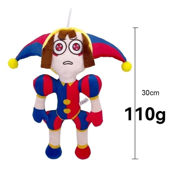 The Amazing Digital Circus Pomni & Jax Plush Toy, Clown and Rabbit Stuffed Doll Set, Cartoon Anime Merch Collectible Gift for Kids Fans