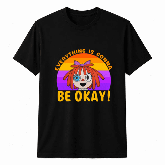 The Amazing Digital Circus Ragatha Cute Classic Red Rag Doll Graphic Unisex T-Shirt, for men & women, up to size 5XL