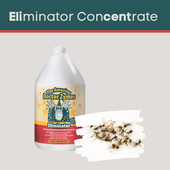 Doctor Zymes Eliminator Concentrate – Eliminate Insects Natural Pest & Mildews from Plants Lawn & Garden, Indoor & Outdoor, 128oz