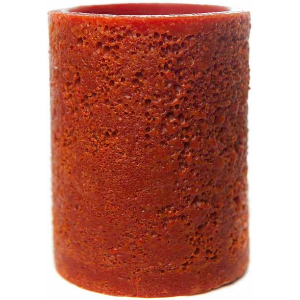 The Amazing Flameless Candle Renaissance Pillar, Rust, Cinnamon, 10mm