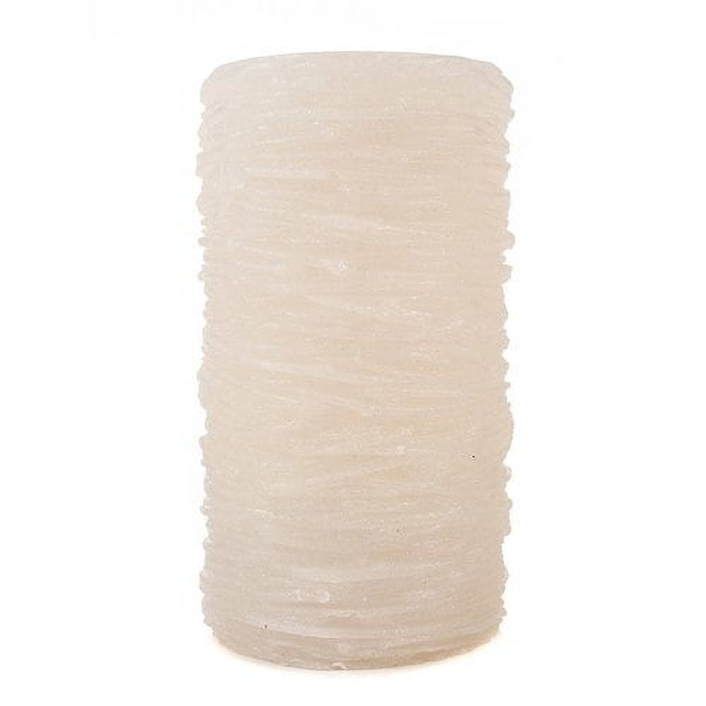 The Amazing Flameless Candle Wax Pillar, Glittered Layered, White