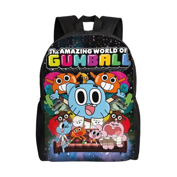 The Amazing-Gum-ball Backpack,3d Print Laptop Backpack Lightweight Casual Daypack Bookbag Multi-Function Travel Backpack