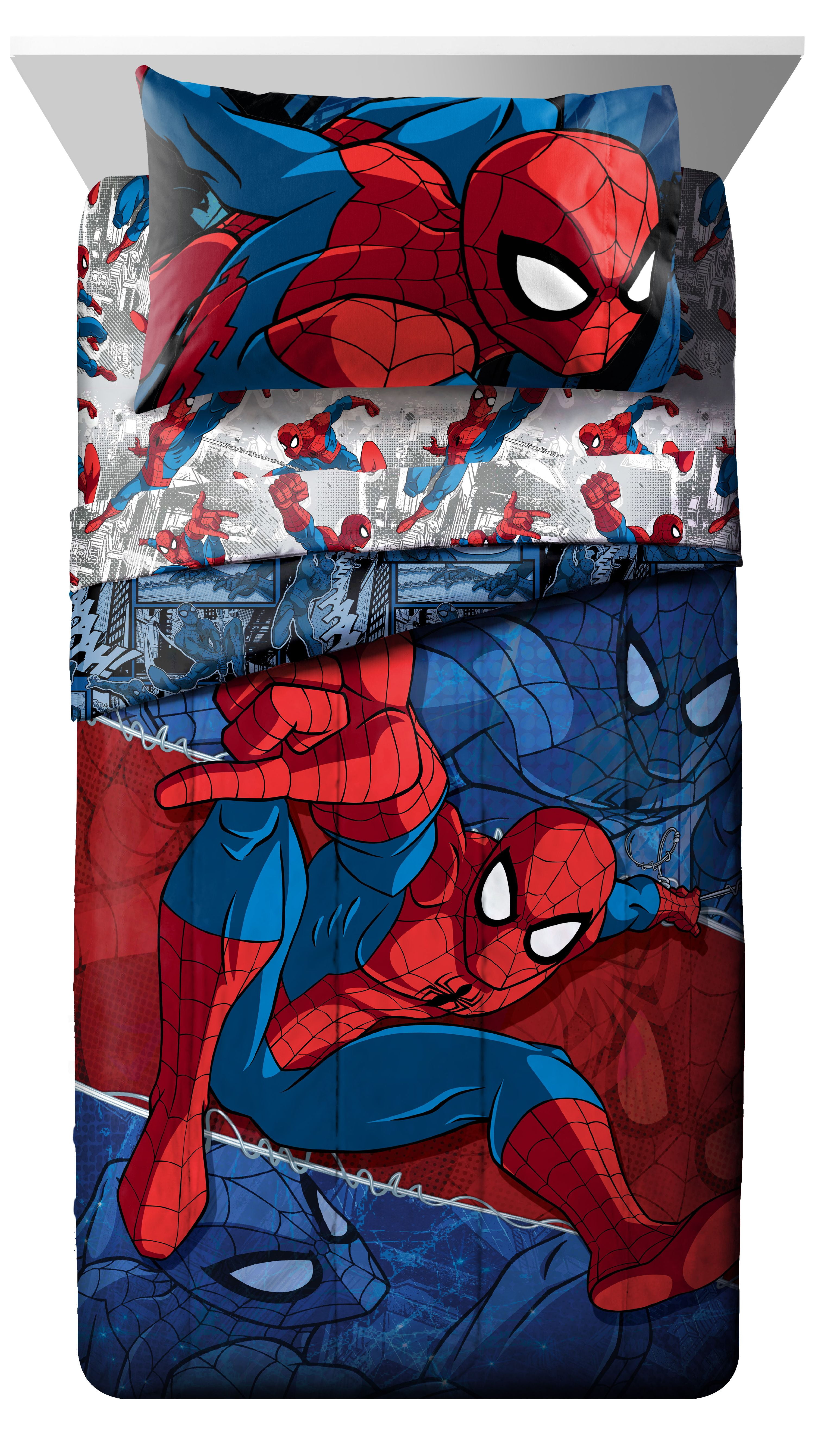 The Amazing Spider-Man 3-Piece Twin Sheet Set Bedding