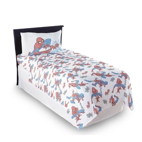 The Amazing Spider-Man Kids 3-Piece Sheet Set, White, Marvel, Twin Size