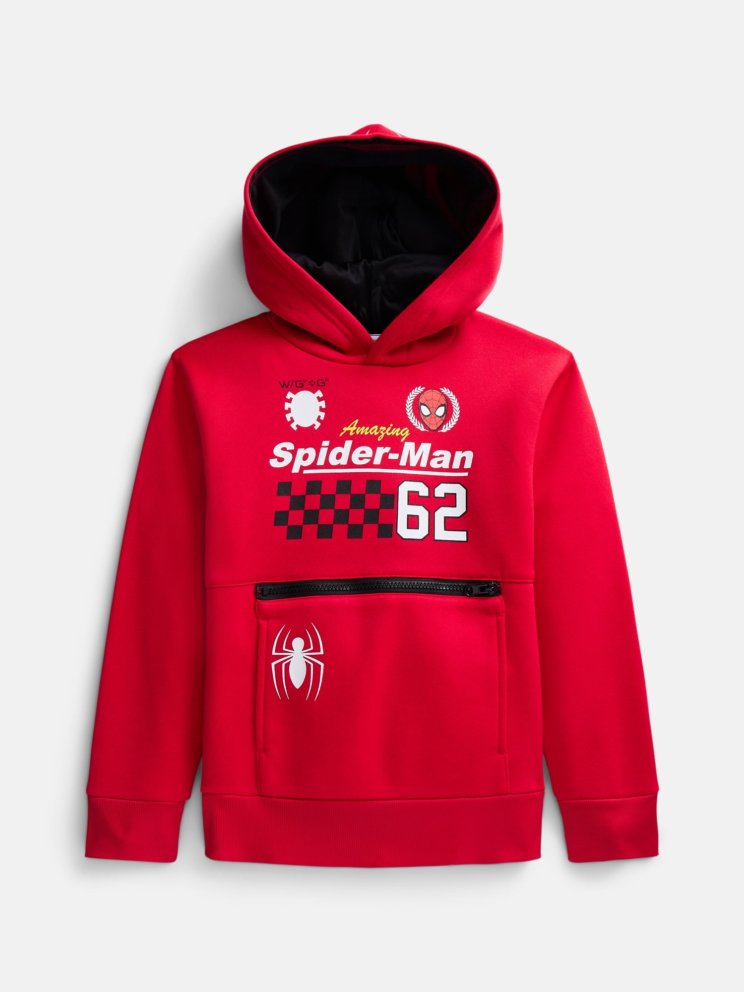 The Amazing Spider Man 62 Boys Fleece Hoodie, Sizes 4-18