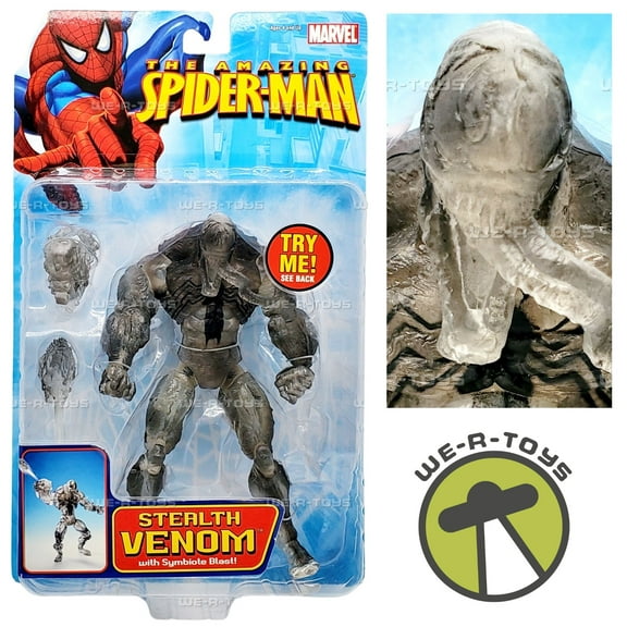 The Amazing Spider Man Stealth Venom with Symbiote Blast Action Figure 2006
