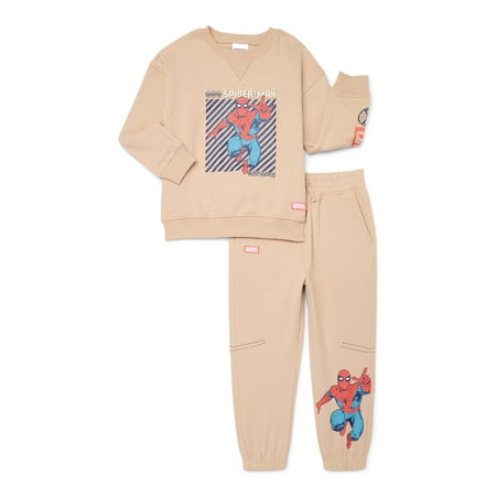 The Amazing Spiderman Boys Fleece Graphic Sweatshirt and Jogger Pants Set, Sizes 4-18