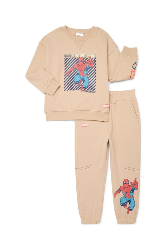 The Amazing Spiderman Boys Fleece Graphic Sweatshirt and Jogger Pants Set, Sizes 4-18