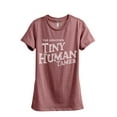 thumbnail image 1 of The Amazing Tiny Human Tamer Women's Fashion Relaxed T-Shirt Tee Heather Rouge Large, 1 of 3