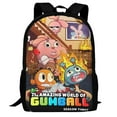 thumbnail image 1 of The Amazing World Of Gumball Backpack, 3d Printed Laptop Backpack, Water Resistant Computer Backpack, 16.5x12.5x5.5 Inch, 1 of 9