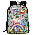 thumbnail image 1 of The Amazing World Of Gumball Backpack, 3d Printed Laptop Backpack, Water Resistant Computer Backpack, 16.5x12.5x5.5 Inch, 1 of 9