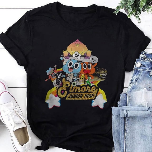 The Amazing World Of Gumball Elmore Junior High T-Shirt, The Amazing World Of Gumball Shirt, Gumball Shirt, Vintage Cartoon Network Shirt