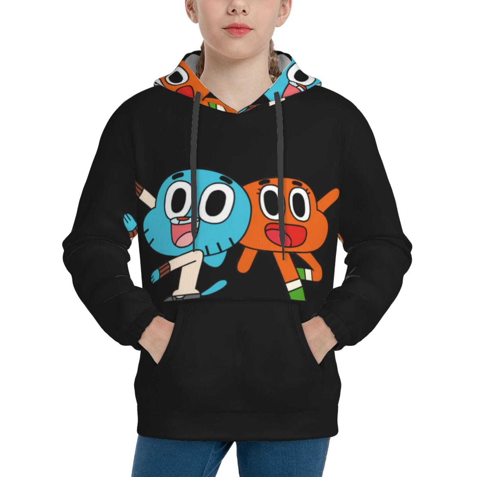 The Amazing World Of Gumball Printing Hooded Sweater Hoodies For