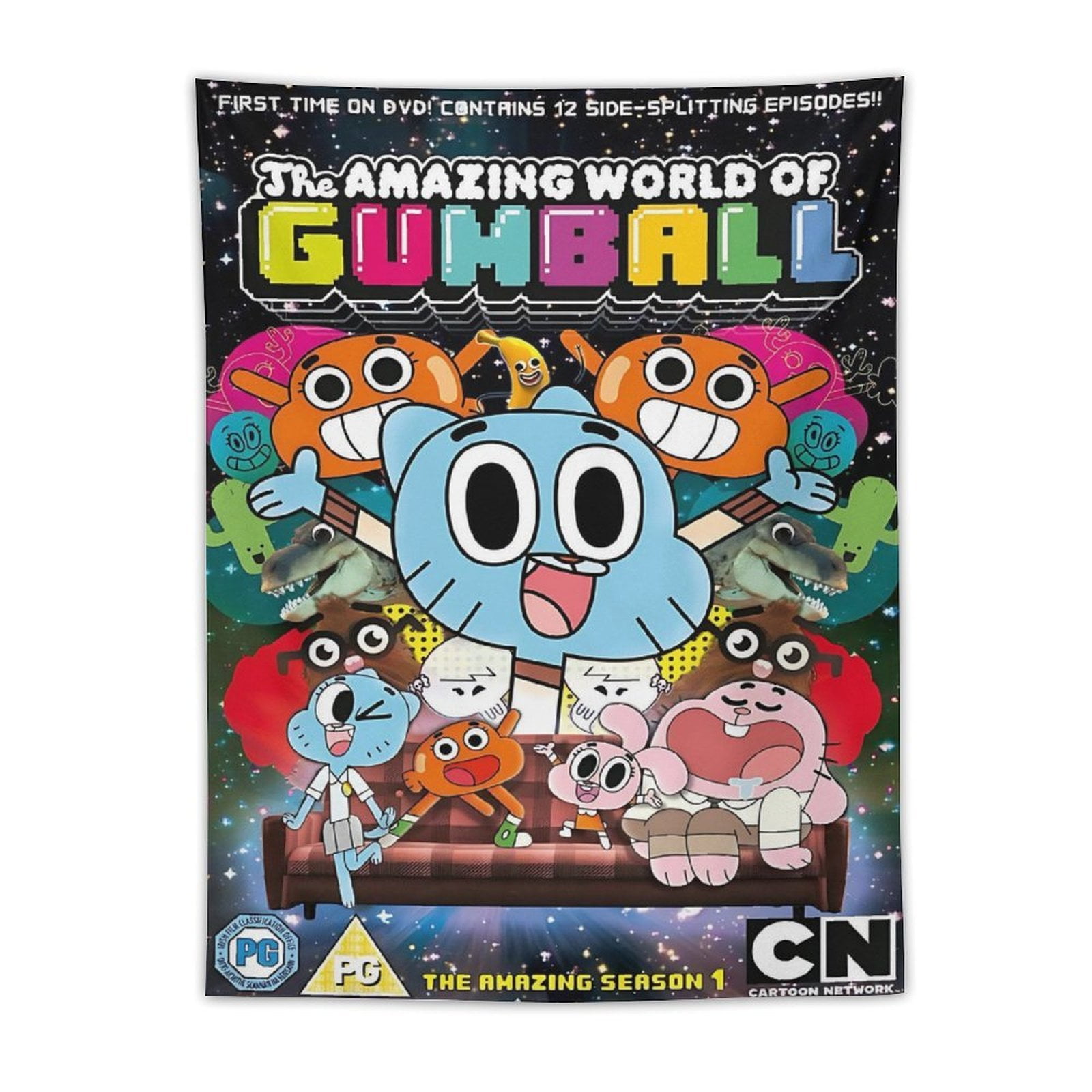 The Amazing World of Gumball Bag (3) Funny Tapestry for Room Man Cave ...