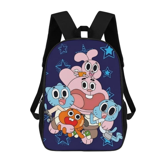 The Amazing World of Gumball Large capacity travel backpack/laptop backpack 17inch