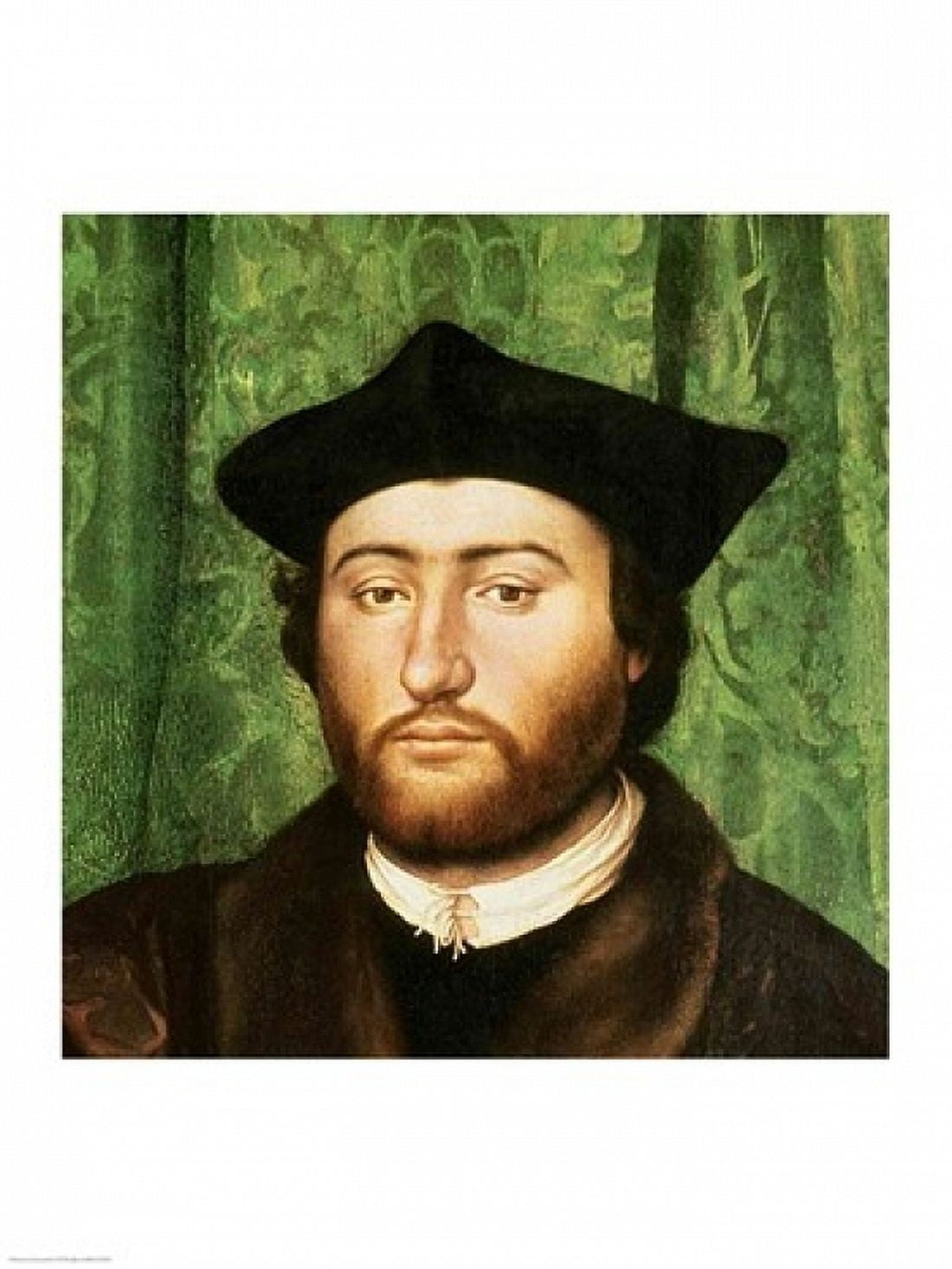 The Ambassadors 1533 Detail Canvas Art - Hans Holbein (24 x 36)