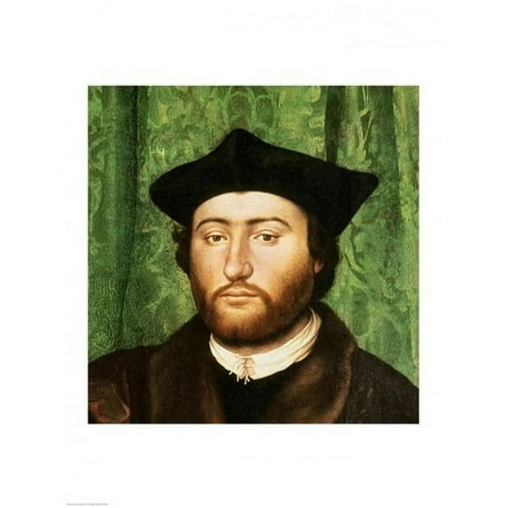 The Ambassadors, 1533, Detail Poster Print by Hans Holbein (24 x 36)