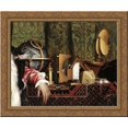 thumbnail image 1 of The Ambassadors [detail: 3] 23x20 Gold Ornate Wood Framed Canvas Art by Holbein, Hans (Younger), 1 of 2