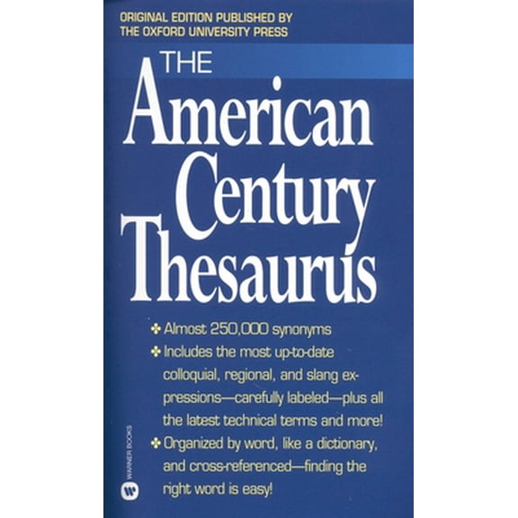 Pre-Owned The American Century Thesaurus (Mass Market Paperback) 0446601225 9780446601221