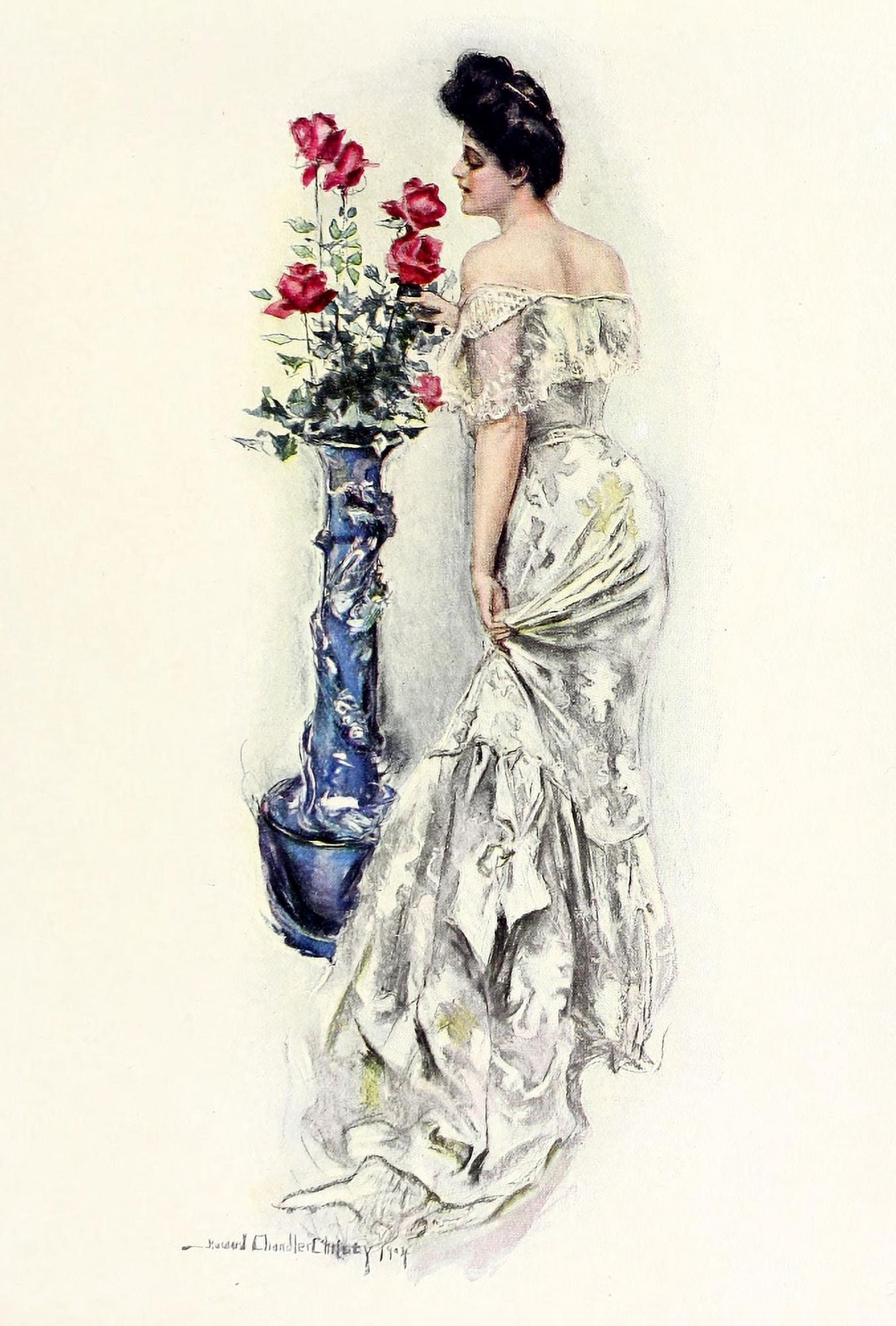 The American Girl 1906 American Beauties Canvas Art - Howard Chandler Christy (24 x 36)