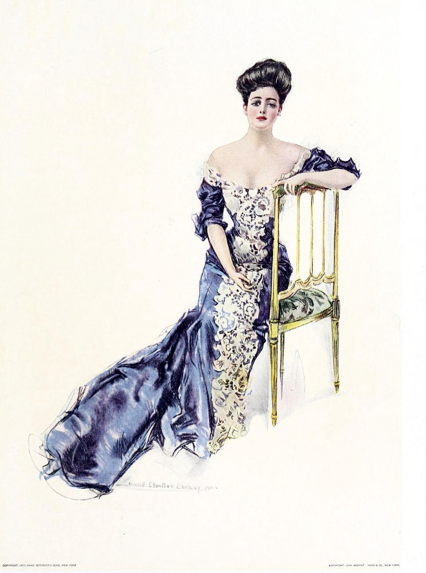 The American Girl 1906 Debutante Canvas Art - Howard Chandler Christy (24 x 36)