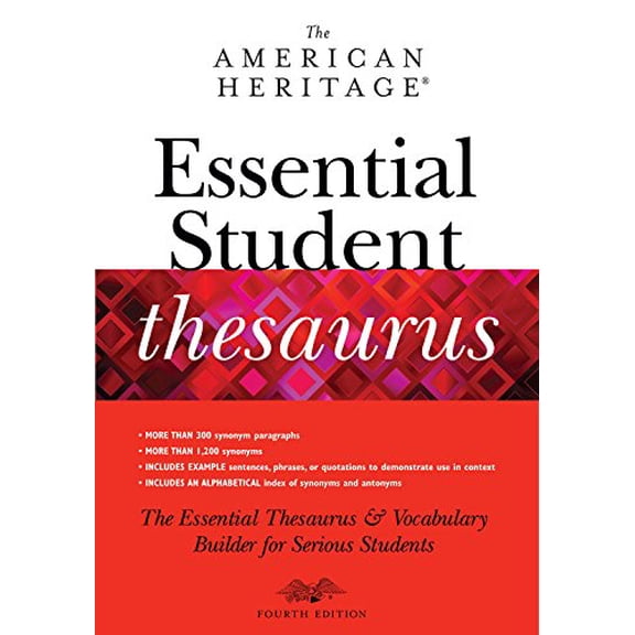 Pre-Owned The American Heritage Essential Student Thesaurus Paperback