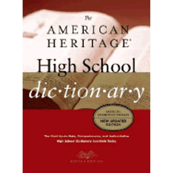 Pre-Owned The American Heritage High School Dictionary (Hardcover) by American Heritage Dictionary (Creator)