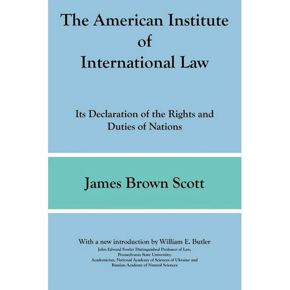 The American Institute of International Law (Paperback)