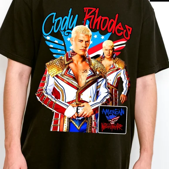 The American Nightmare WWE Cody Rhodes BLACK T Shirt FULL SIZE S-5XL