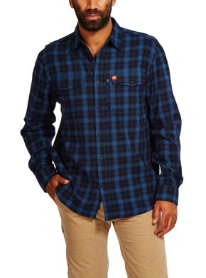Chemise American Outdoorsman Homme Manches Courtes Bleue - Taille XL