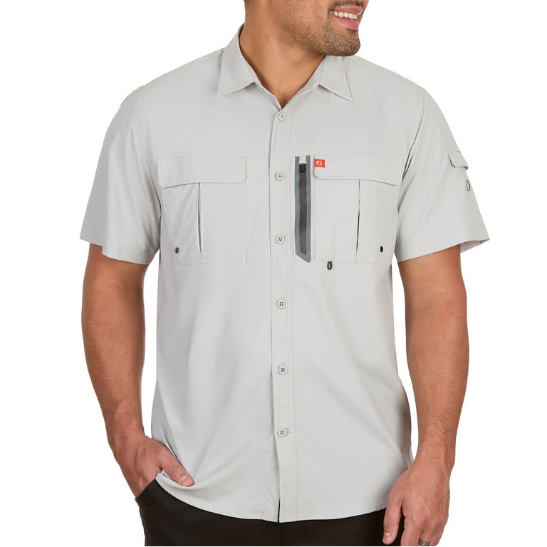 The American Outdoorsman Blackfoot River Fishing Shirt, Short Sleeve -  Quick Dry, UPF 30 UV Protection, Modern Fit, Breathable Eyelets and  Waterproof
