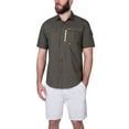 thumbnail image 1 of The American Outdoorsman Blackfoot River Short Sleeve Performance Fishing Shirt (Jungle Green2, XL), 1 of 3