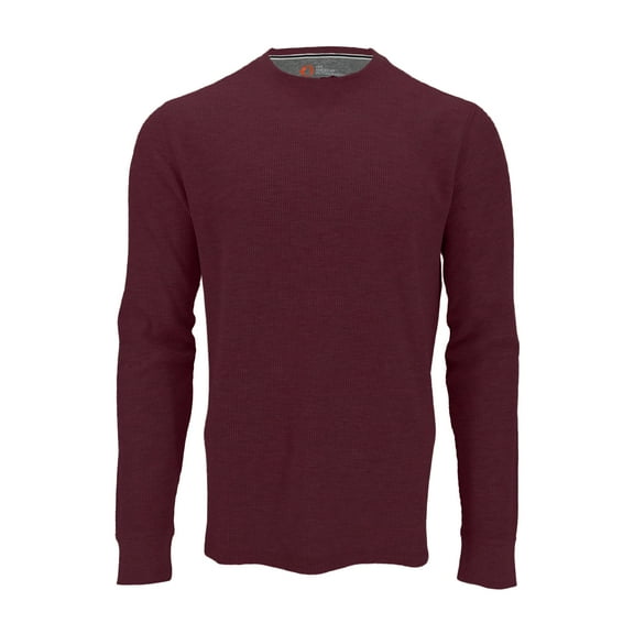 The American Outdoorsman Long-Sleeve Crewneck For Men (Large, Windsor Wine Heather)