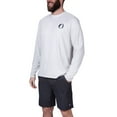 thumbnail image 1 of The American Outdoorsman Men's Lightweight UPF 50+ UV Sun Protection Outdoor Long Sleeve Breathable Water Print Shirt (Flag - Fog Grey, Large), 1 of 3