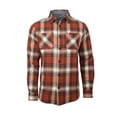 thumbnail image 1 of The American Outdoorsman Men's Midweight Long-Sleeve Flannel Shirt Western Plaid Button-Down (Rust, XL), 1 of 6
