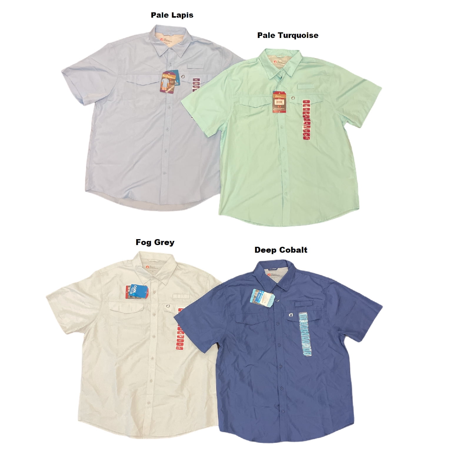 American Outdoorsman Men's Quick-Dry Fishing Shirt - UPF 50+ Sun Protection Guide Shirt