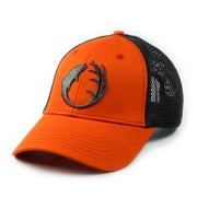 The American Outdoorsman Mens Trucker Hat, Perfect for Baseball, Hunting, Fishing, Hiking Providing Sun Protection (Orange)